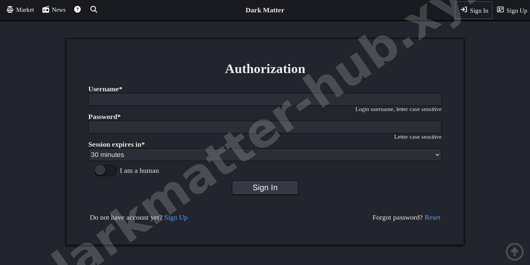 Login Interface